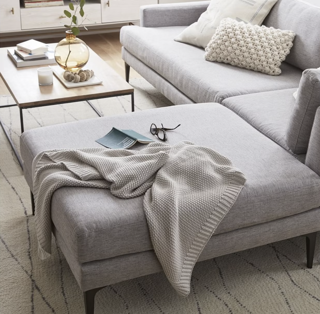 Cotton Knit Throw