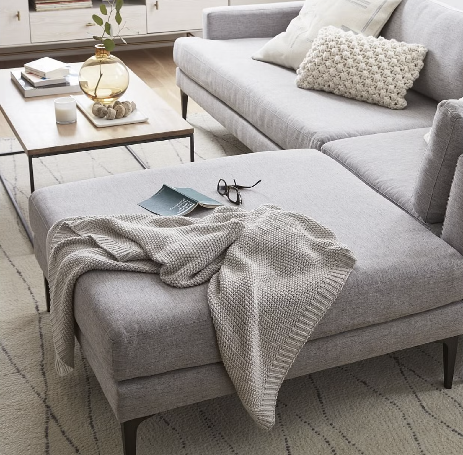 Cotton Knit Throw