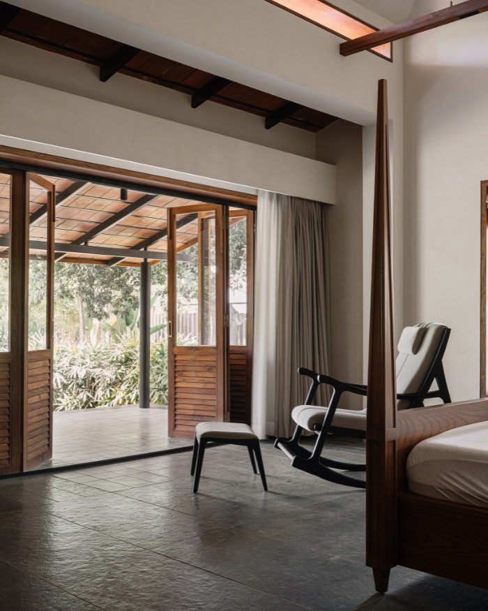 Each bedroom is complemented by a private verandah; Photography by Ishita Batra