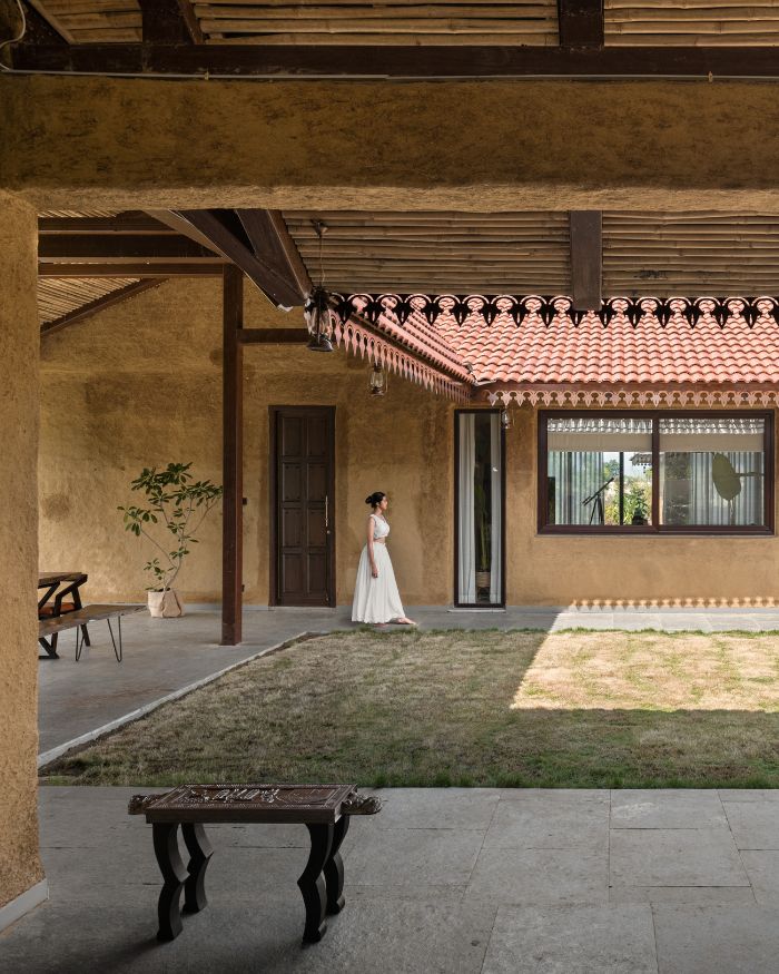 Unlike city homes, this is a residential dwelling that harmonises with the surrounding landscape; Styled by Kiran Thadani, Photography by Purnesh Dev Nikhanj